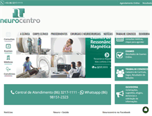 Tablet Screenshot of neurocentro.com